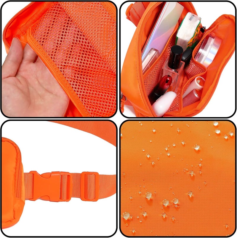 Joysoda Fanny Pack,Belt Bag,40 Inch Asjustable Strap Everywhere Belt Bag,for Women and Men Orange - Image 2